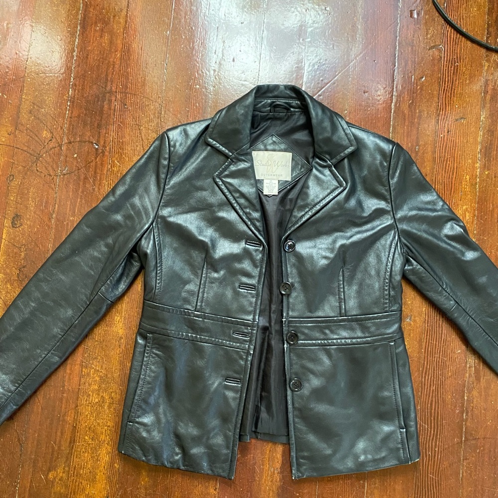 Vintage Black Leather Jacket